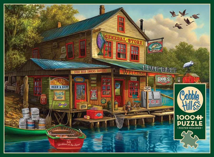 Cobble Hill Bob's Beer & Bait puzzle 1000 piese pescuit