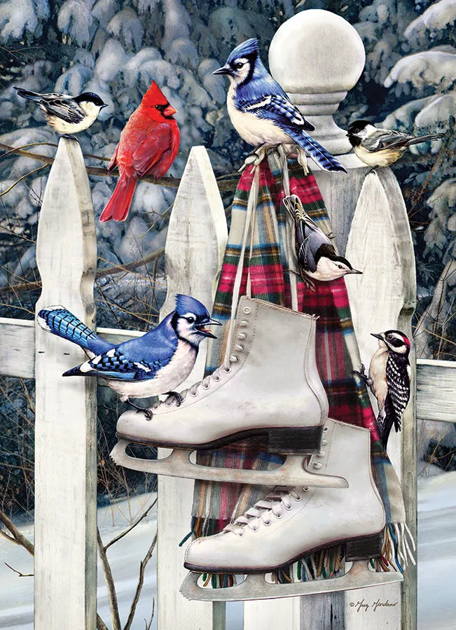 Cobble Hill Birds with Skates puzzle 500 piese iarna