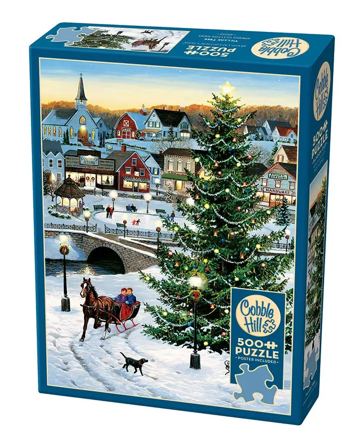 Cobble Hill Village Tree puzzle 500 piese iarnă