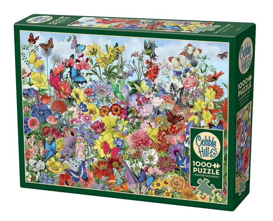 Cobble Hill Butterfly Garden puzzle 1000 piese fluturi