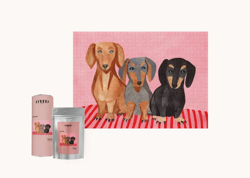 Muno Puzzle Jamniki puzzle 1000 piese teckeli