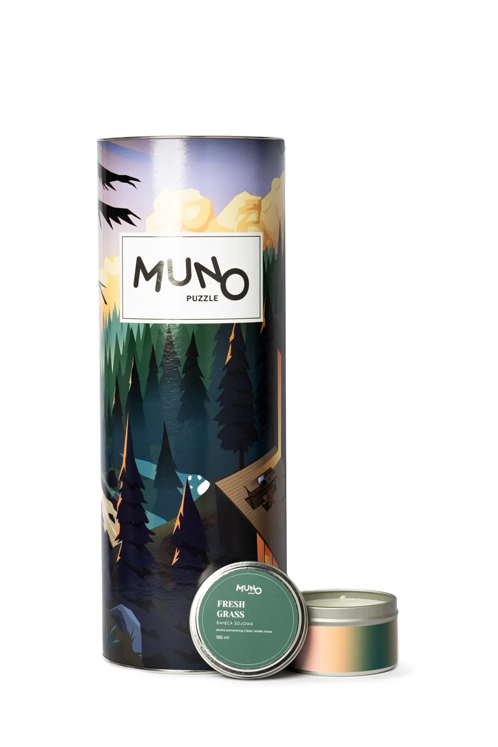 MunoCandle Fresh Grass lumanare soia 180 ml iarba