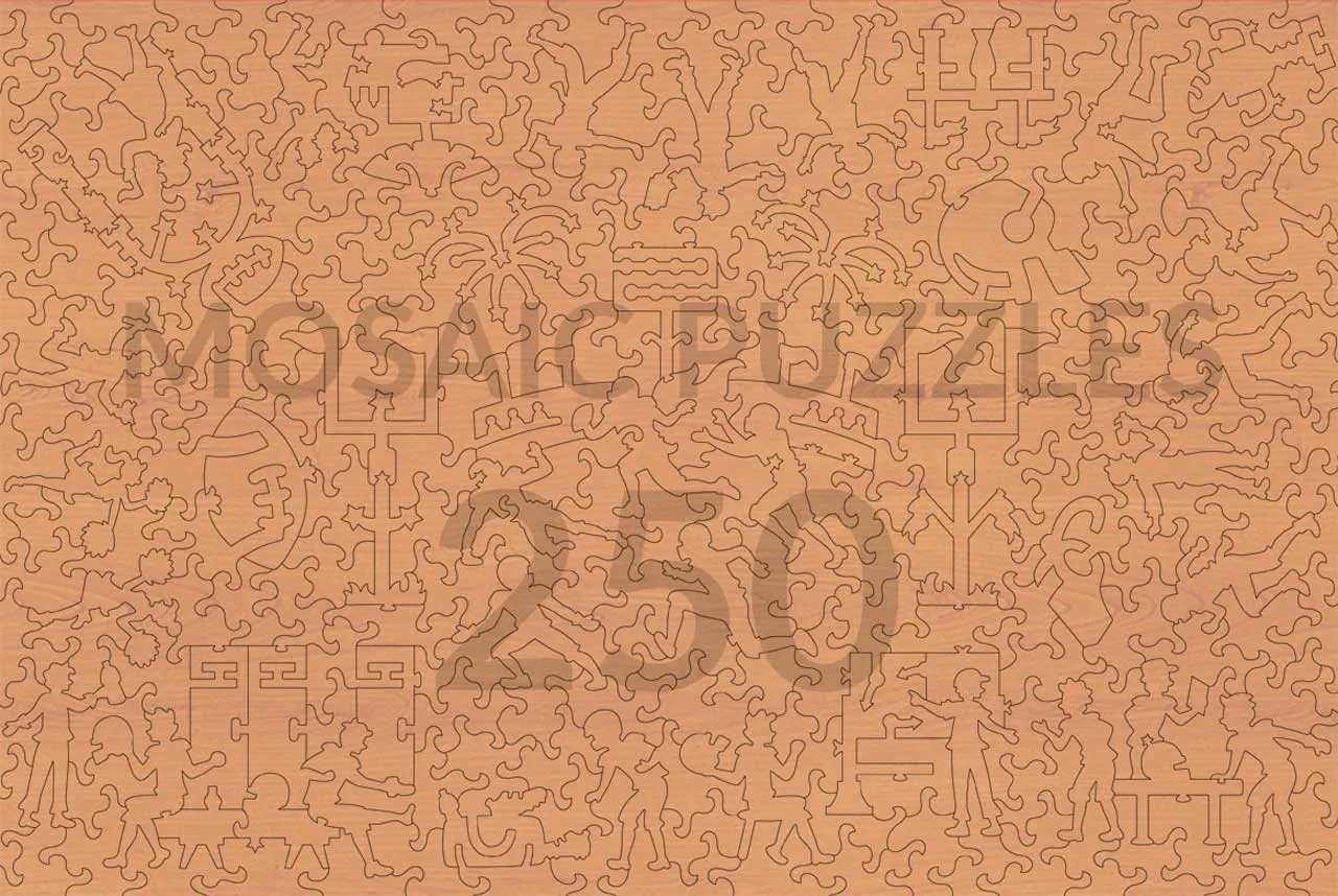 Mosaic Puzzles Gridiron Legends puzzle din lemn 500 piese fotbal
