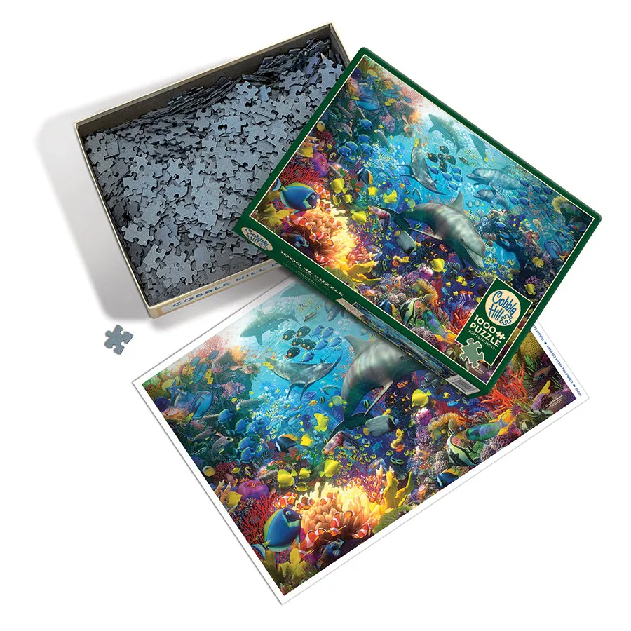Cobble Hill Vibrant Sea puzzle 1000 piese ocean