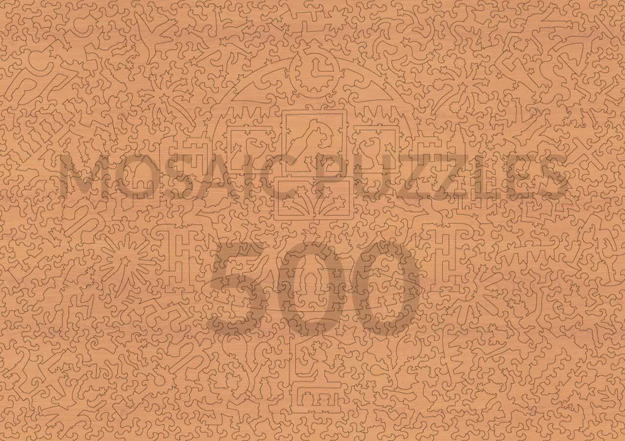 Mosaic Puzzles Balconies at Midnight puzzle lemn 50 piese lumini