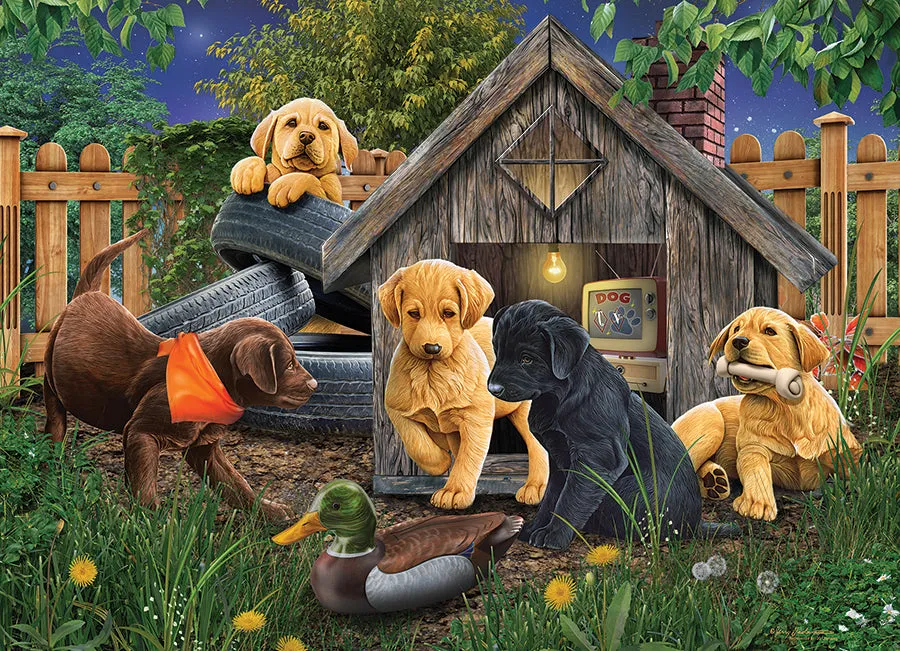 Cobble Hill In the Doghouse 40150 puzzle 1000 piese căței