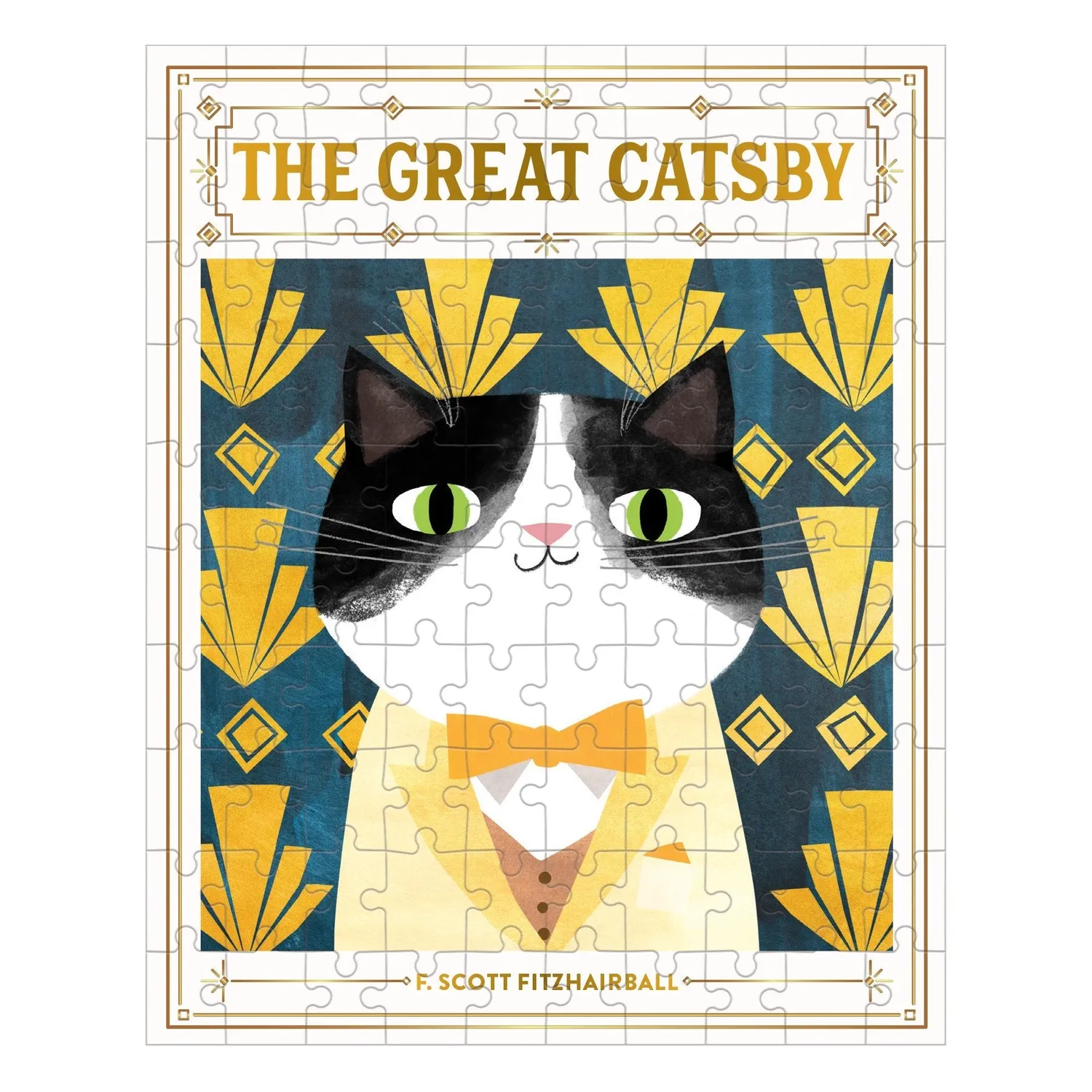 Mudpuppy Bookish Cats Great Catsby puzzle 100 piese