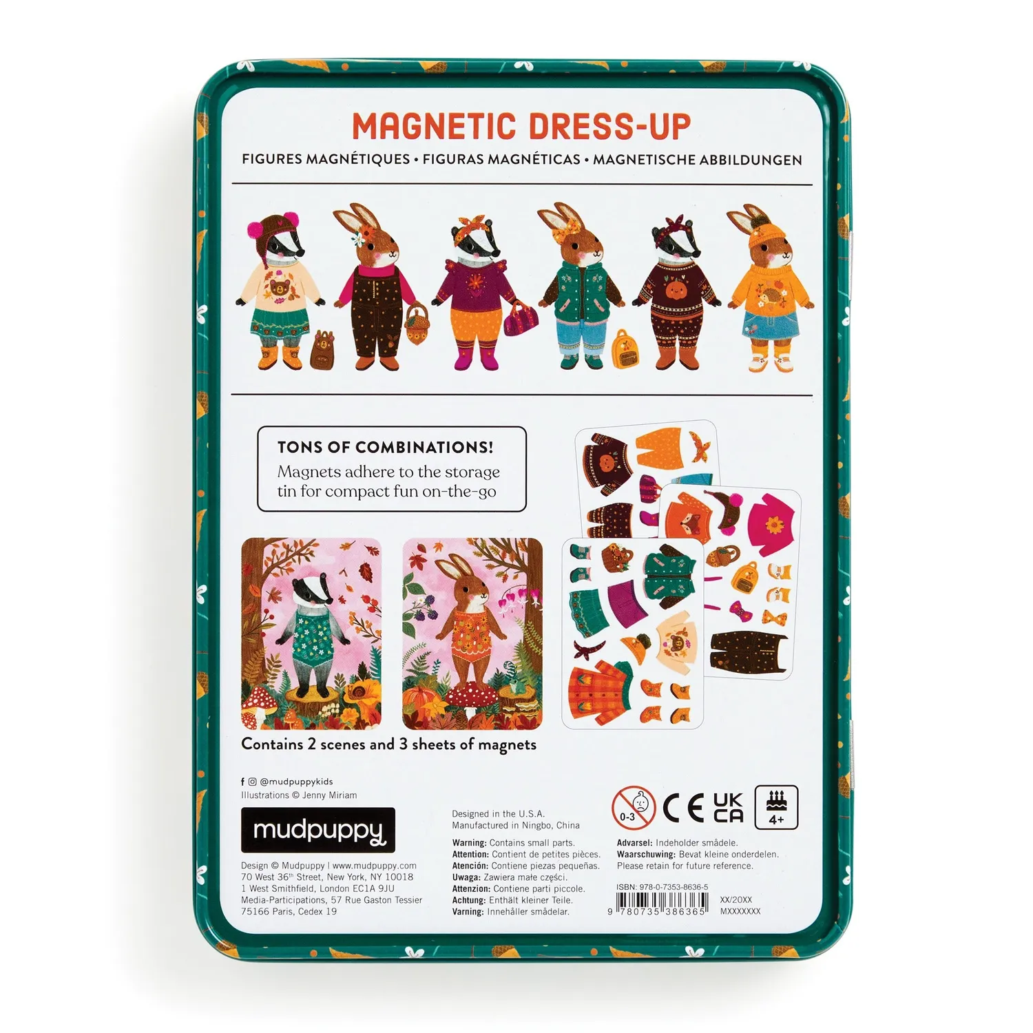 Mudpuppy Folklore Forest joc magnetic 45 magneți