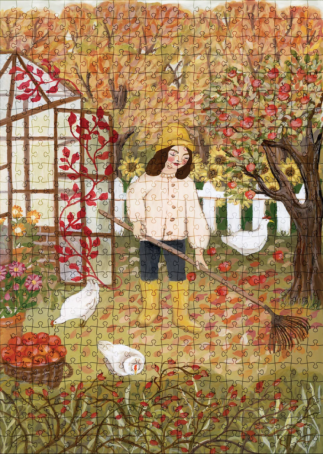 Muno Puzzle Spadajace Jablka puzzle 500 piese mere