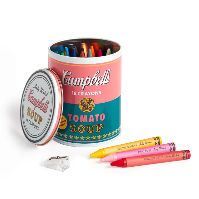 Mudpuppy Andy Warhol Soup Can creioane cerate 18 buc groase
