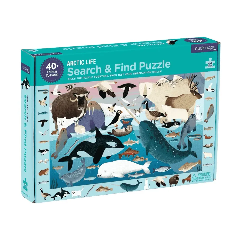 Mudpuppy Arctic Life Search & Find puzzle 64 piese arctic