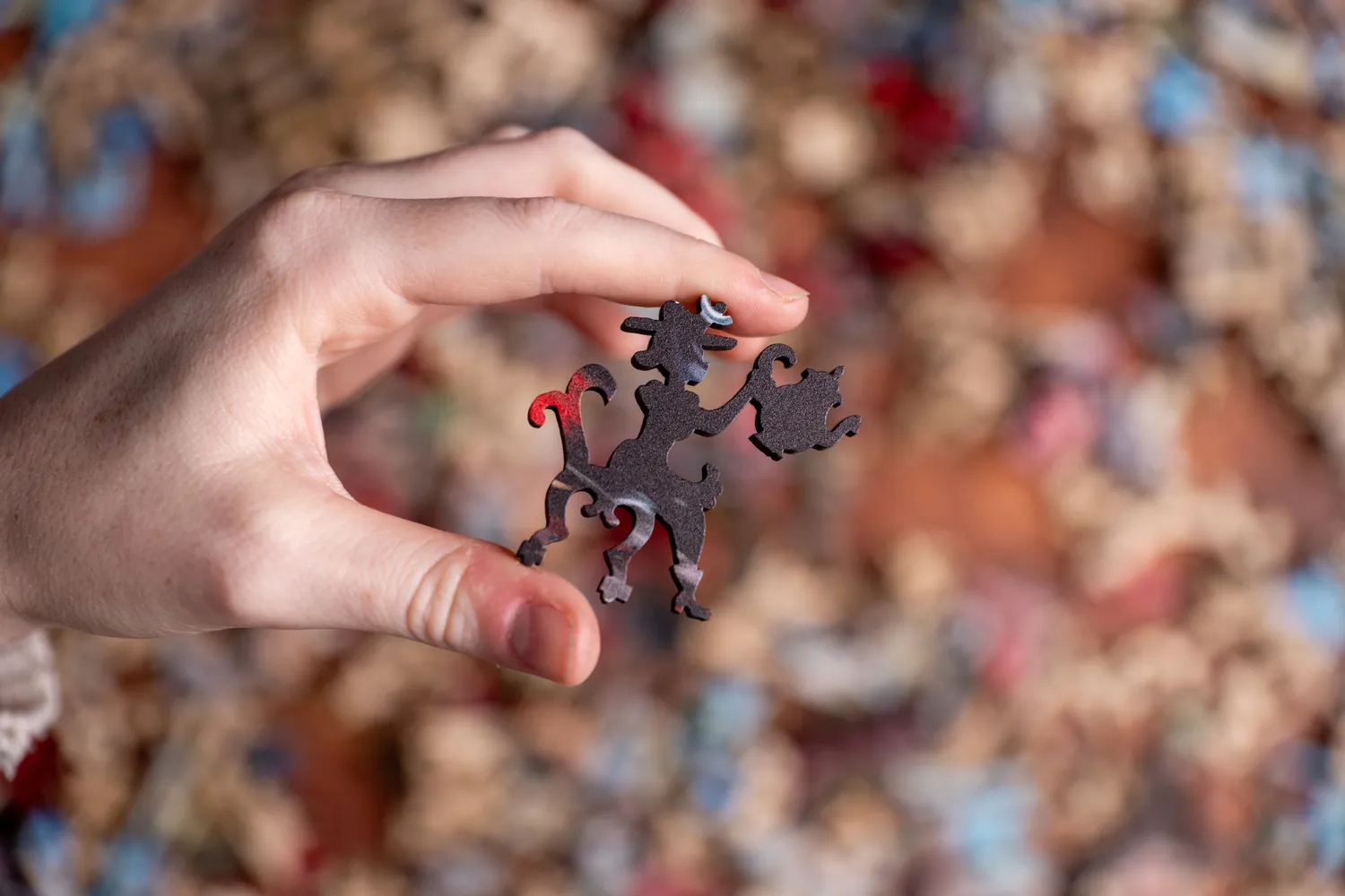 Mosaic Puzzles Touring London Town puzzle lemn 1000 piese 3D bus