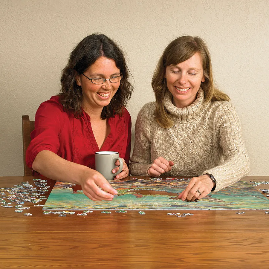 Cobble Hill Brook Trout puzzle 1000 piese pești