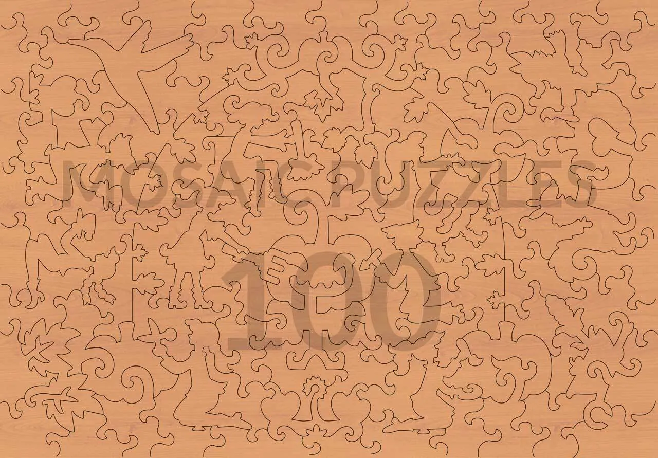 Mosaic Puzzles Pumpkin Carving Day puzzle lemn 500 piese toamna