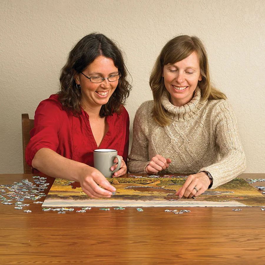 Cobble Hill Deer Field puzzle 500 piese peisaj rural