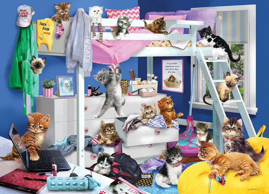 Cobble Hill Kitten Slumber Party puzzle 1000 piese pisici