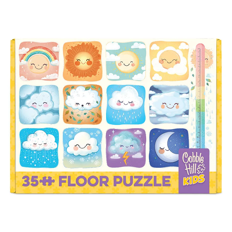 Cobble Hill Fair Weather puzzle podea 35 piese nori