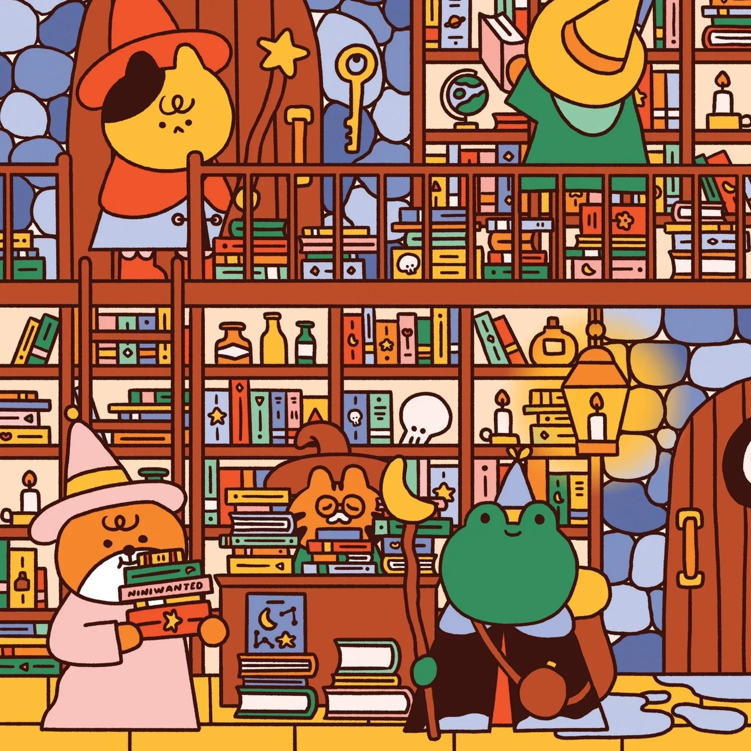 Mudpuppy The Wizard's Library puzzle 500 piese 51x51 cm