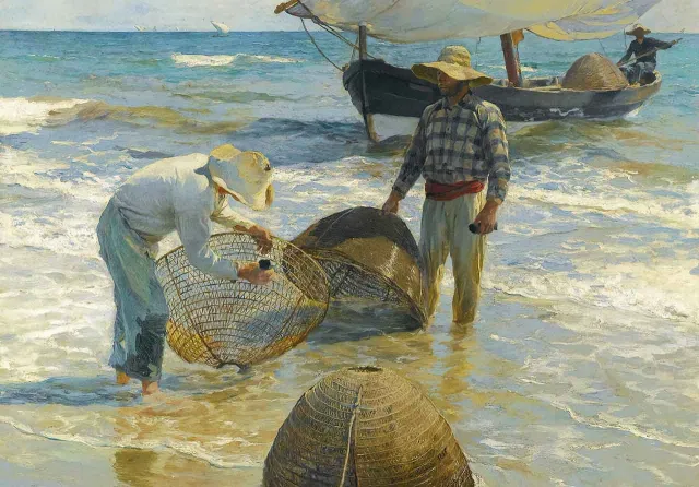 Mosaic Puzzles Valencian Fishermen puzzle lemn 500 piese Sorolla