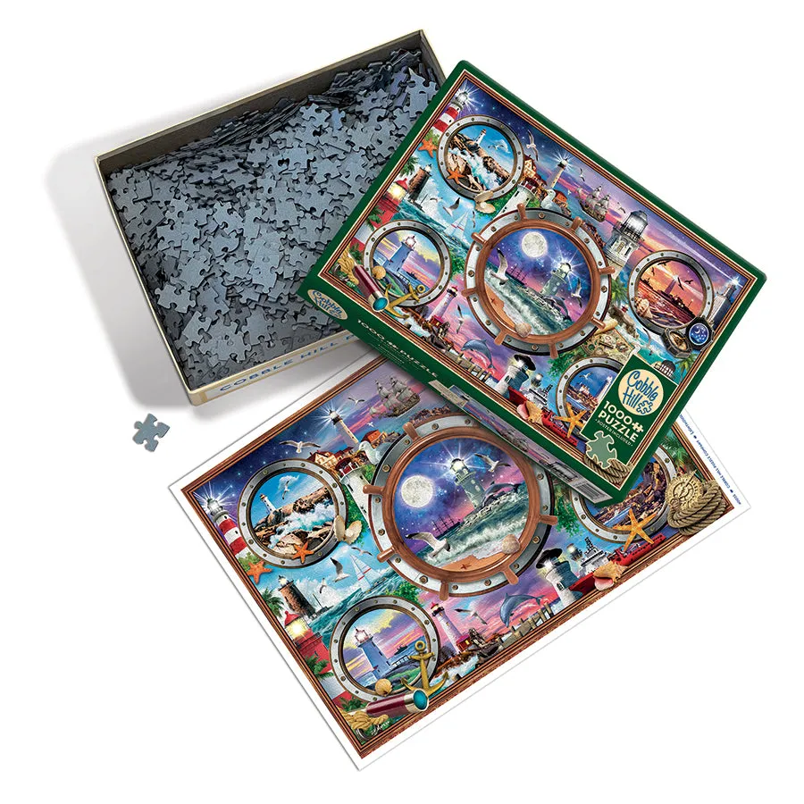 Cobble Hill Lighthouses puzzle 1000 piese faruri