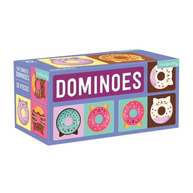Mudpuppy Cat Donut domino 28 piese cu pisici