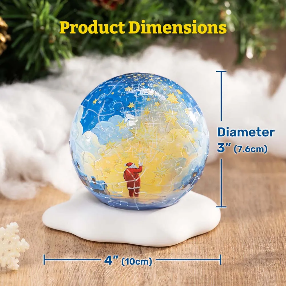 Veioza puzzle PieceRelax Winter Magic J1160 glob 7,6 cm