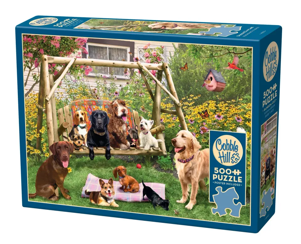 Cobble Hill Doggie Daycare puzzle 500 piese cu câini