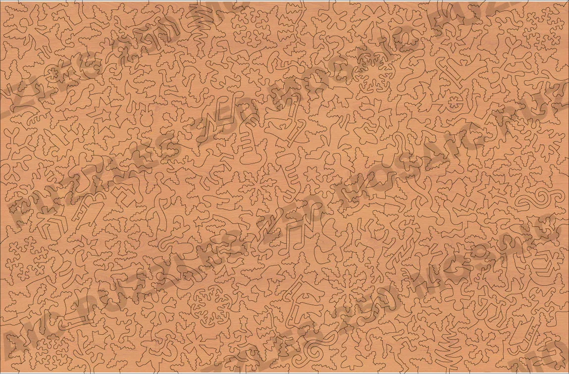 Mosaic Puzzles Gift of Joy puzzle lemn 500 piese festiv