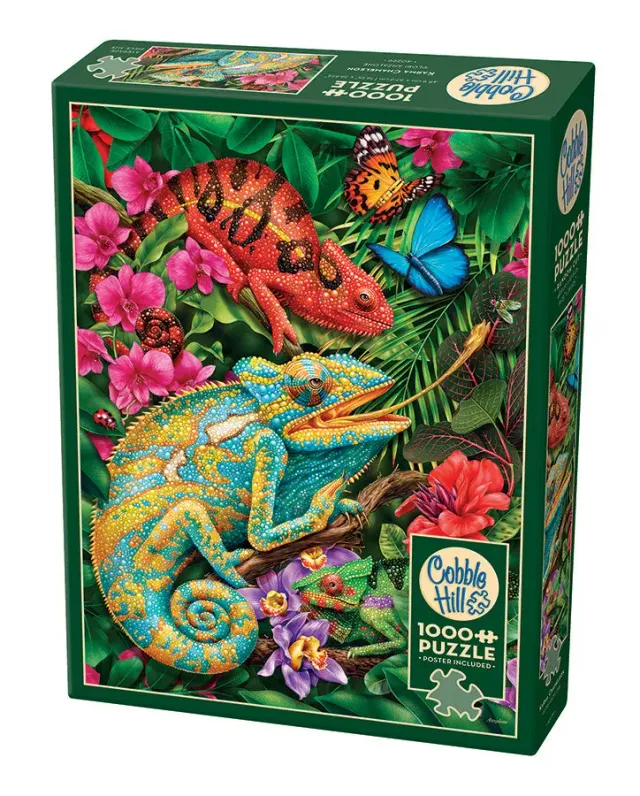 Cobble Hill Karma Chameleon puzzle 1000 piese jungla