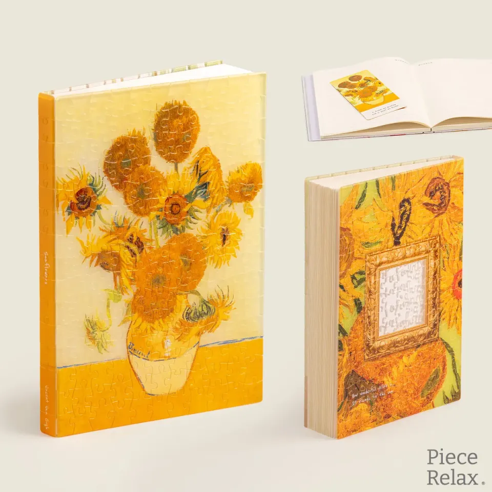 PieceRelax Sunflowers YA1064 jurnal puzzle floarea-soarelui