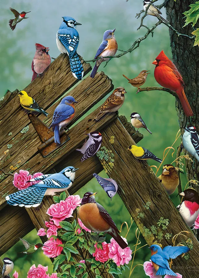 Cobble Hill Wildbird Gathering puzzle tava 35 piese pasari