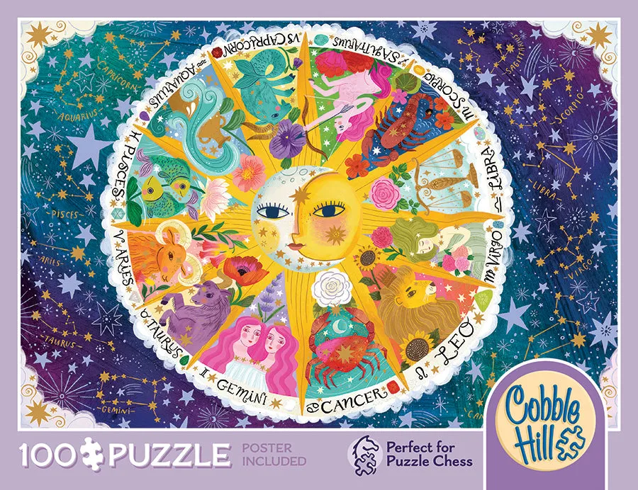 Cobble Hill Puzzle Chess What’s Your Sign? puzzle 100 piese zodiac