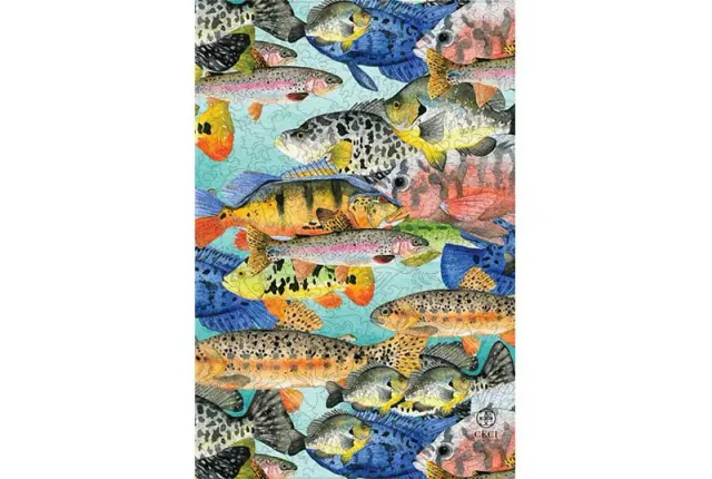 Mosaic Puzzles Fish School Ceci puzzle lemn 500 piese ocean
