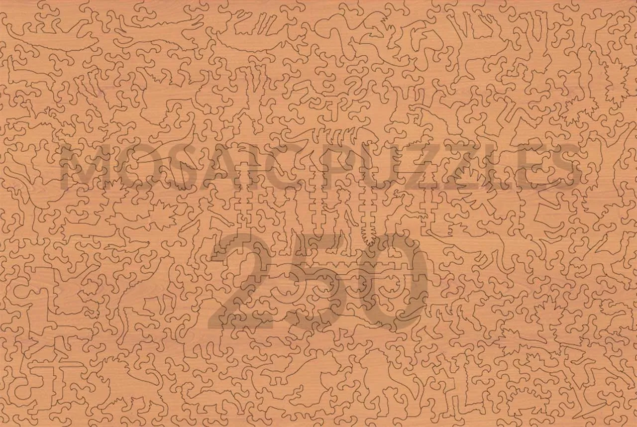 Mosaic Puzzles Big Cats puzzle lemn 500 piese animale