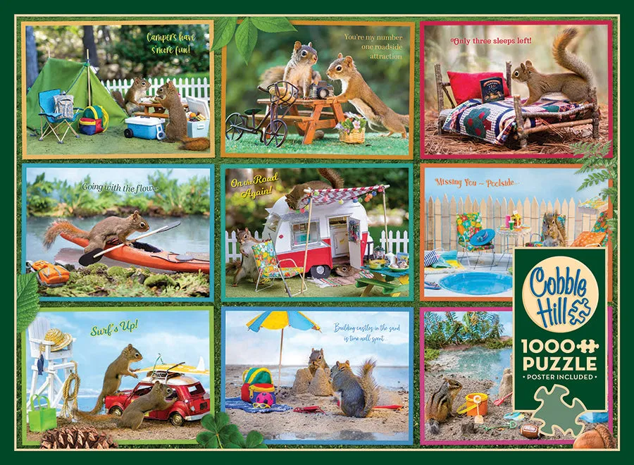 Cobble Hill Squirrels on Vacation puzzle 1000 piese