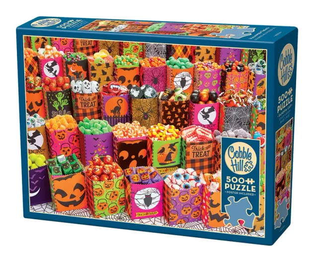 Cobble Hill Halloween Treats puzzle 500 piese dulciuri