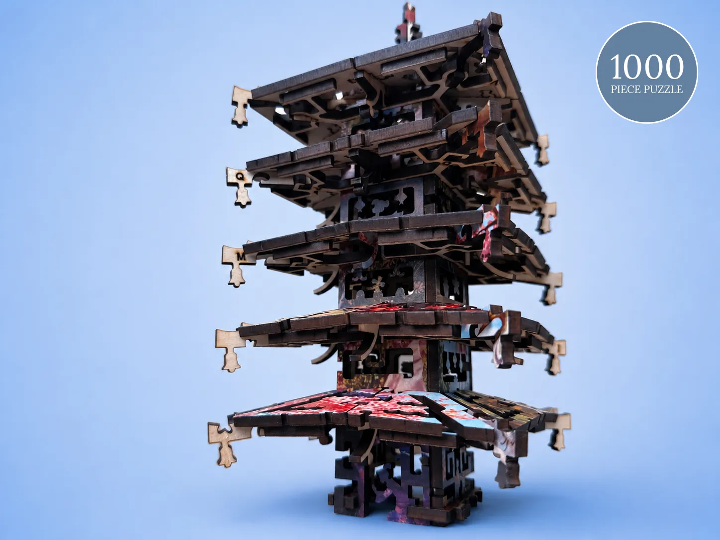 Mosaic Puzzles Heritage 3D Kyoto in Bloom puzzle lemn 1000 piese 3D