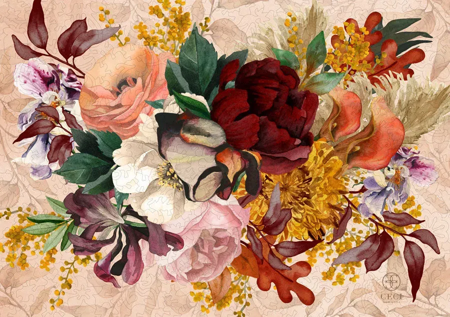 Mosaic Puzzles Autumn Bouquet puzzle 1000 piese buchet