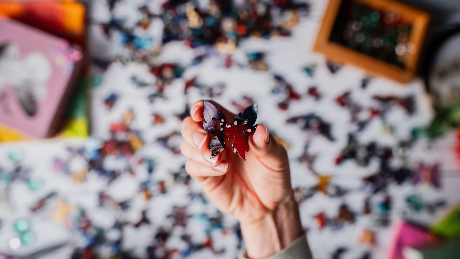 Mosaic Puzzles Butterfly Gathering puzzle lemn 1000 piese