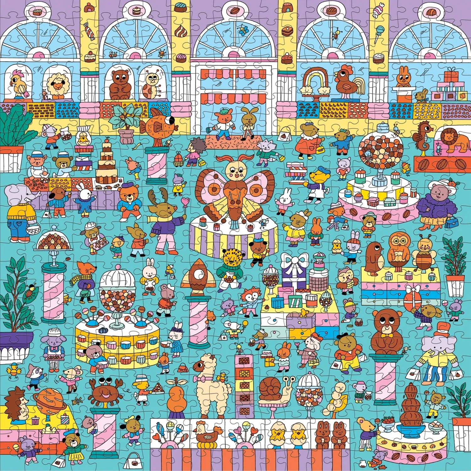 Mudpuppy Chocolate Shop puzzle 500 piese search find