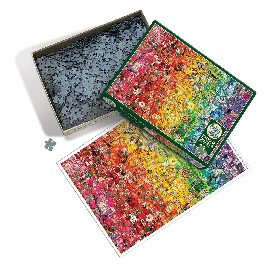 Cobble Hill Colourful Rainbow puzzle 1000 piese
