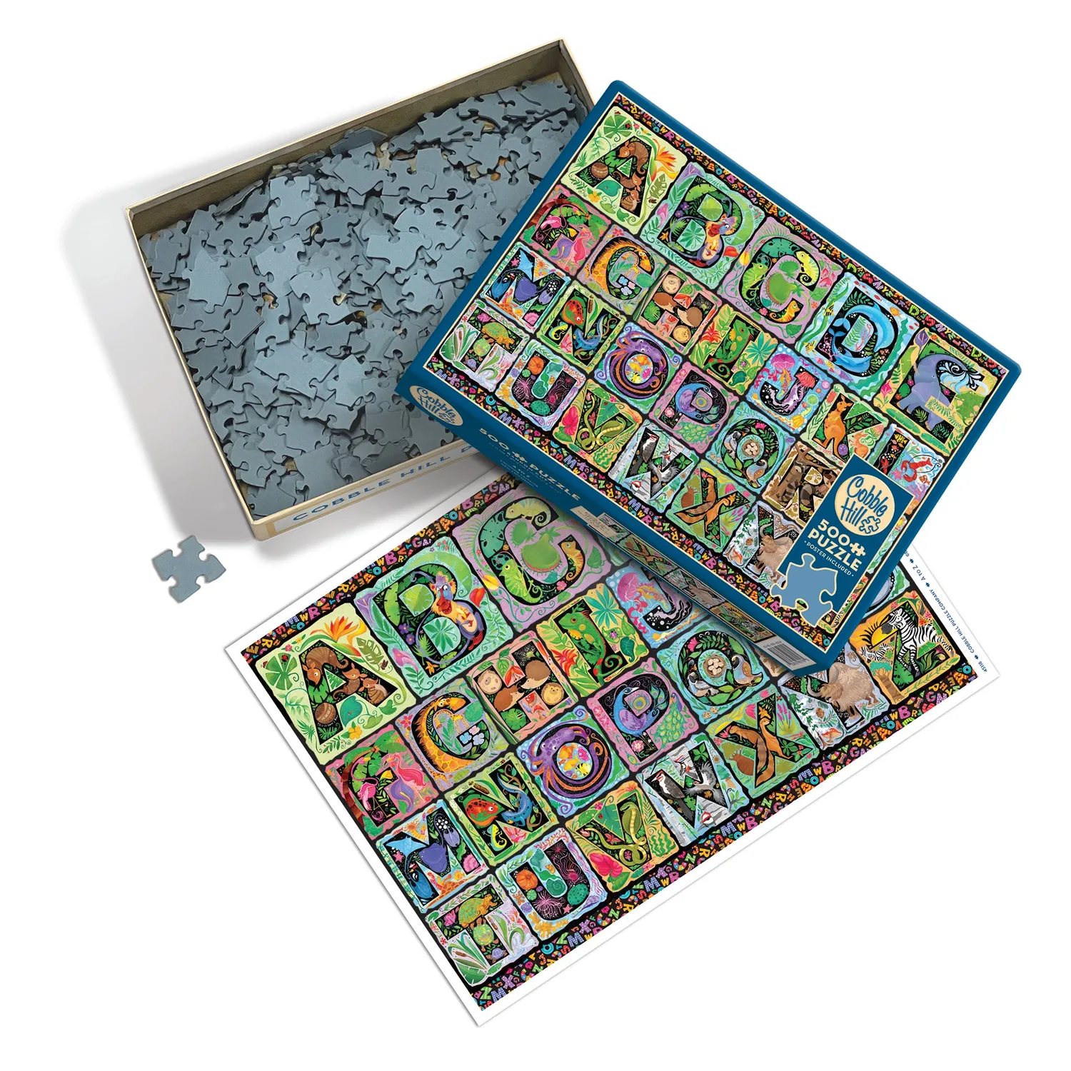 Cobble Hill A to Z puzzle 500 piese animale