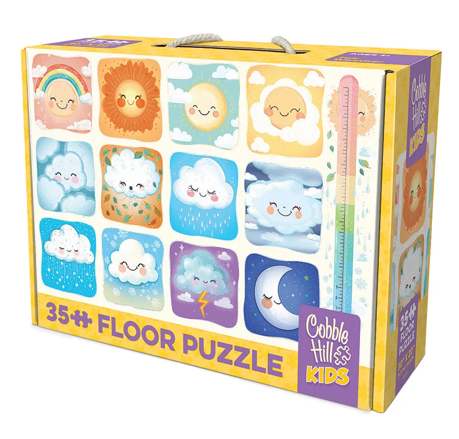 Cobble Hill Fair Weather puzzle podea 35 piese nori