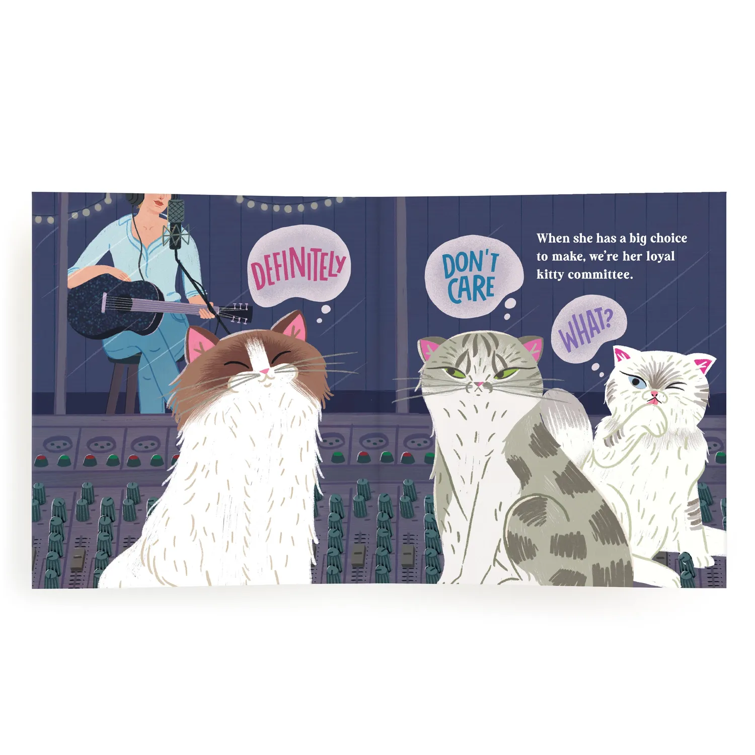 Mudpuppy Karma Is Three Cats carte cartonata 32 pag