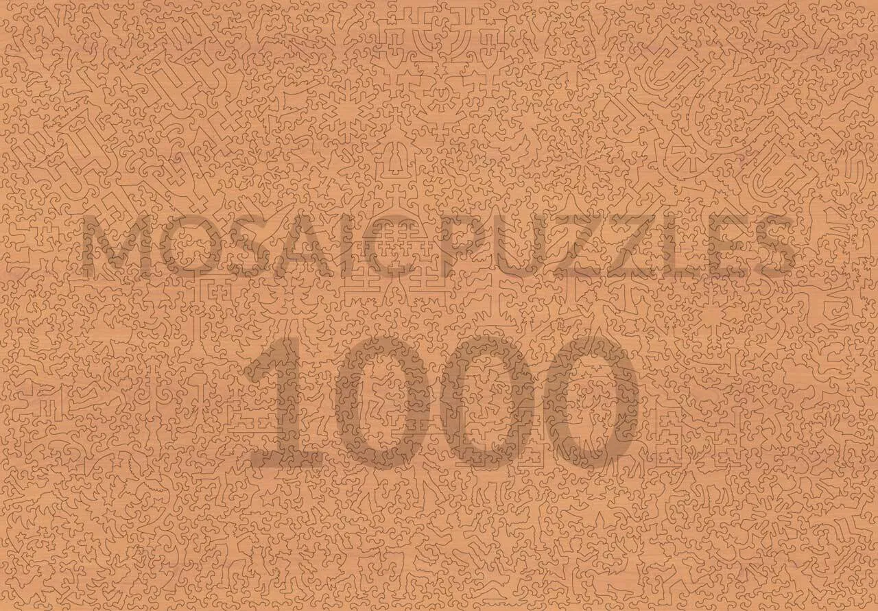 Mosaic Puzzles Church Bells at Christmas puzzle lemn 1000 piese