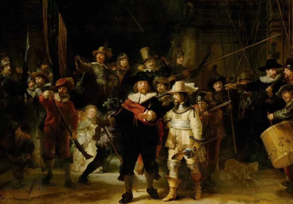 Mosaic Puzzles Nightwatch Rembrandt puzzle lemn 500 piese