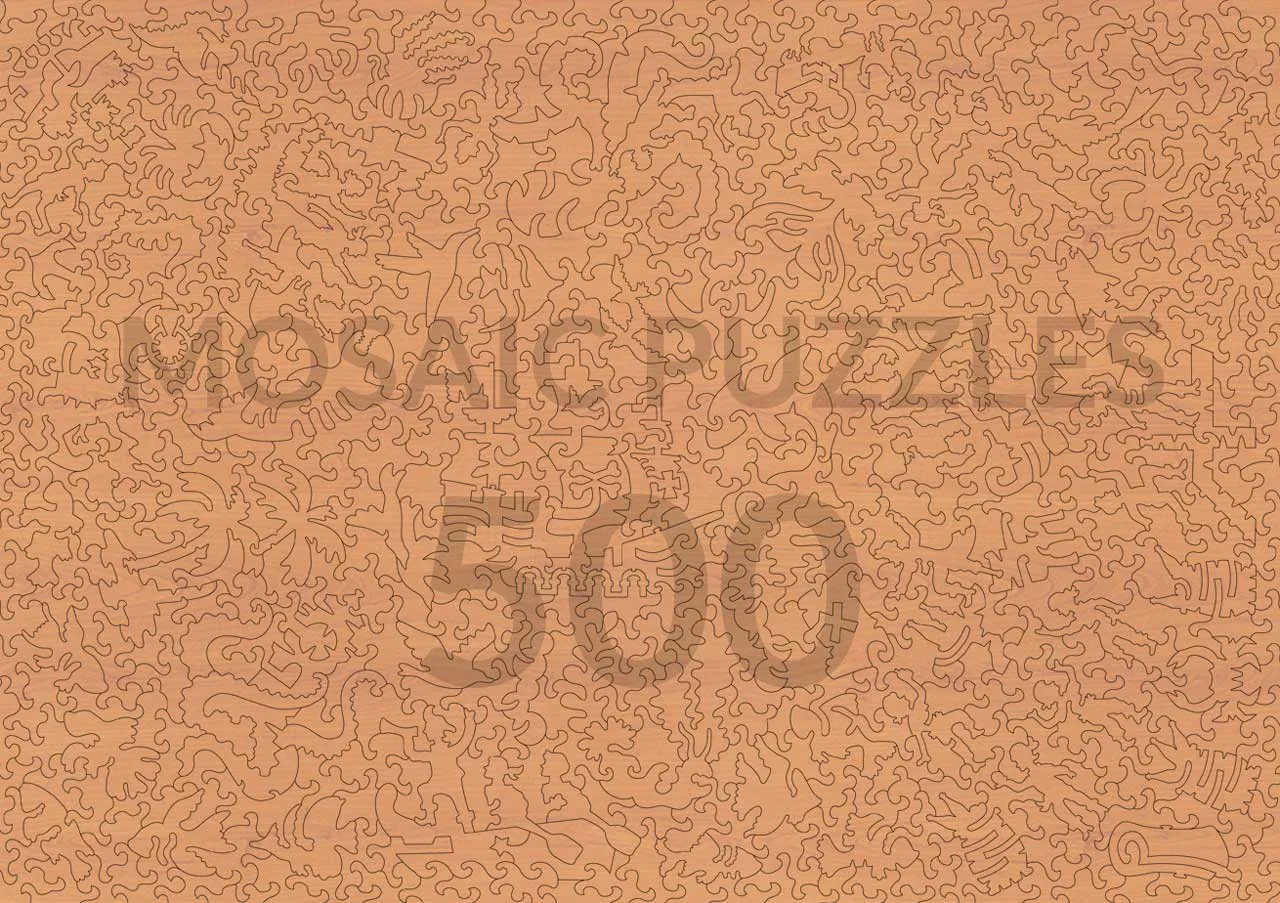 Mosaic Puzzles Sharks puzzle lemn 500 piese ocean