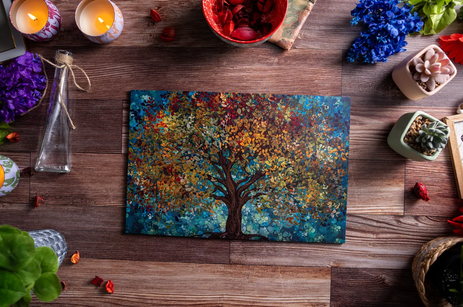 Mosaic Puzzles Autumn Tree puzzle 1000 piese lemn