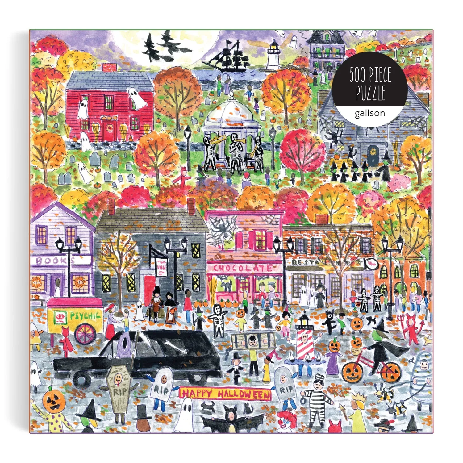 Mudpuppy Michael Storrings Halloween Parade 500 puzzle 500 piese