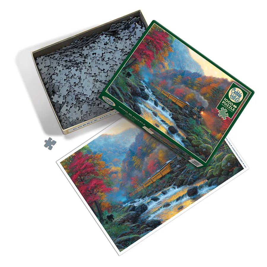 Cobble Hill Smoky Train puzzle 1000 piese tren